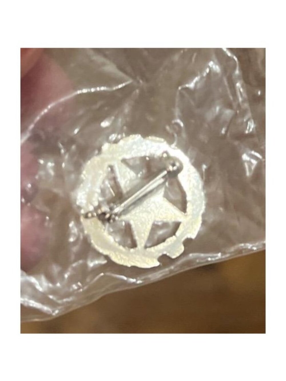 NOS Vtg Order of the Eastern Star 25 Year Member Pin  Silver Tone Masonic - Picture 4 of 4